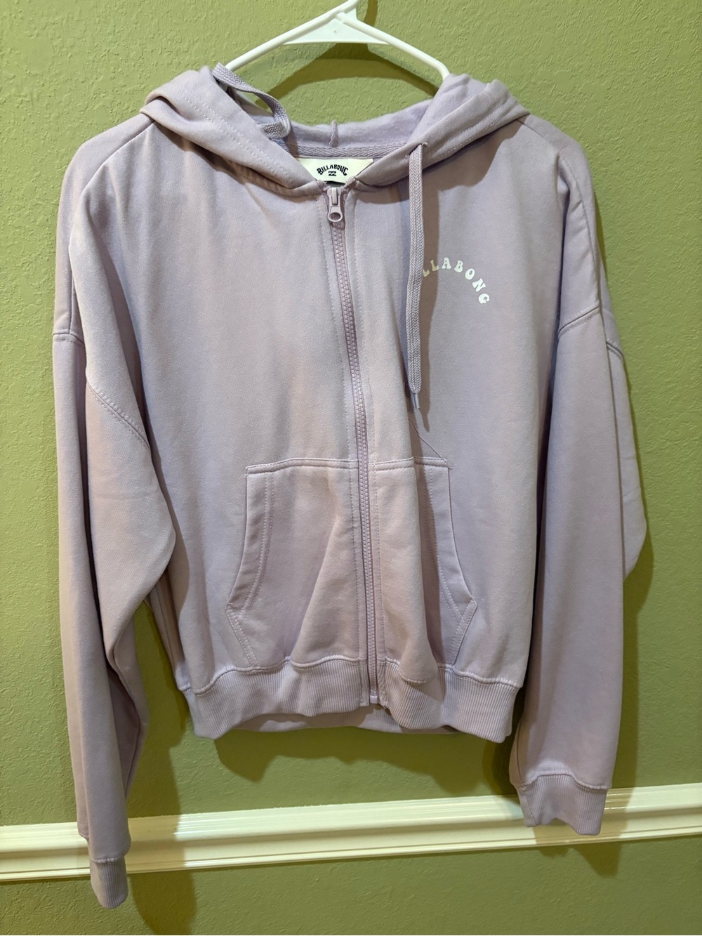 Billabong Dusty Lavender Zip Front Hoodie